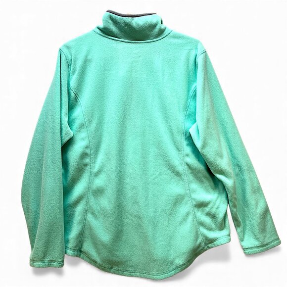Made For Life Woman's Teal XL 3/4 Zip Pullover Sweater Jacket - Picture 3 of 11